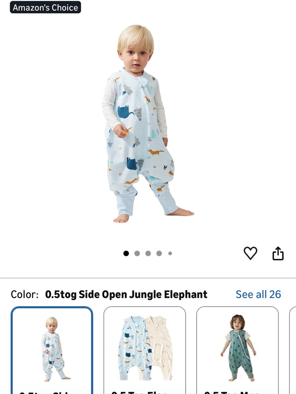 Baby Side-Open Sleep Romper